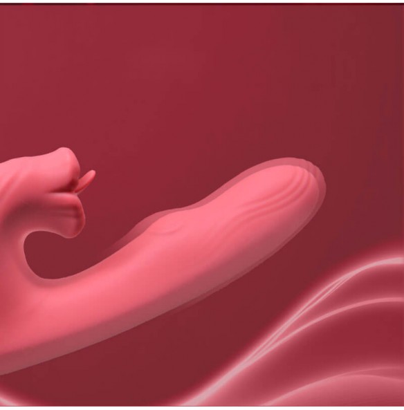 QUER - NANI Heating Licking AV Wand Vibrator (Chargeable - Red) QUER - NANI Heating Licking AV Wand Vibrator (Chargeable - Red)